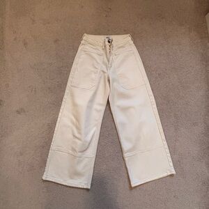 Just Black Cream Flare Jeans